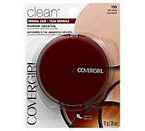 COVERGIRL Clean Pressed Powder Normal Skin Soft Honey 155 - 0.39 Oz