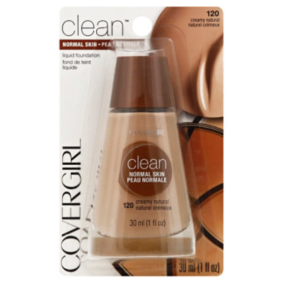 COVERGIRL Clean Liquid Foundation Normal Skin Creamy Natural 120 - 1 Fl. Oz.