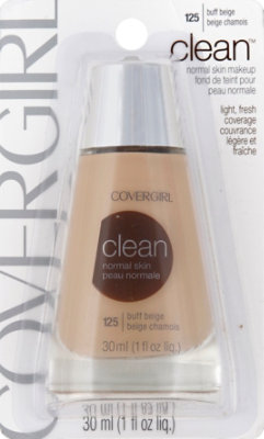 COVERGIRL Clean Liquid Foundation Normal Skin Buff Beige 125 - 1 Fl. Oz. - Image 2