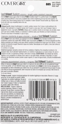 COVERGIRL Lashblast Mascara Fusion Black 885 - 0.44 Fl. Oz. - Image 3