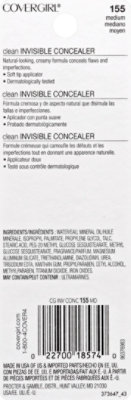 COVERGIRL Clean Concealer Invisible Medium 155 - 0.32 Oz - Image 3