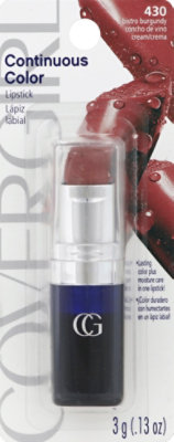 COVERGIRL Continuous Color Lipstick Bistro Burgundy 430 - 0.13 Oz - Image 2