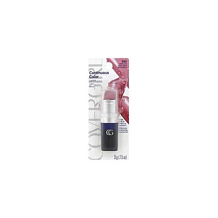 COVERGIRL Continuous Color Lipstick Iceblue Pink 505 - 0.13 Oz - Image 1