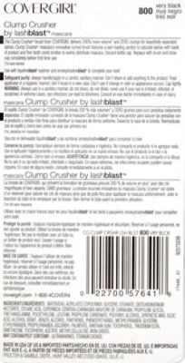 COVERGIRL Lashblast Mascara Clump Crusher Very Black 800 - 0.44 Fl. Oz.