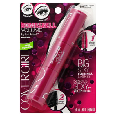 COVERGIRL Bombshell Volume By Lashblast Mascara Black Brown 810 - 0.66 Fl. Oz.