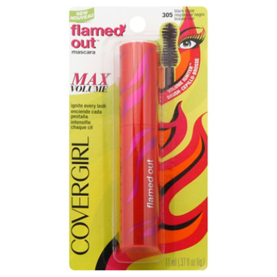 COVERGIRL Flamed Out Mascara Max Volume Black Blaze 305 - 0.37 Fl. Oz. - Image 1