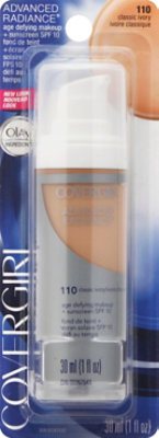 COVERGIRL Advanced Radiance Liquid Makeup Age Defying Classic Ivory 110 - 1 Fl. Oz. - Image 2