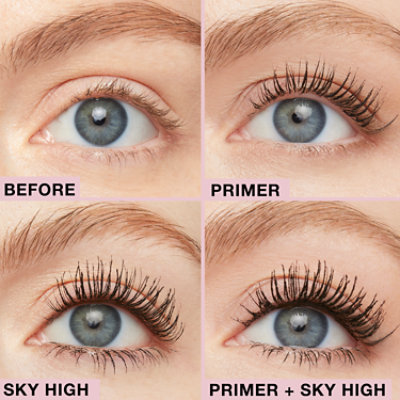 Maybelline Lash Sensational Sky High Tinted Primer Mascara Makeup Soft Black - 0.26 Fl. Oz. - Image 4