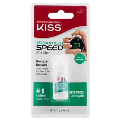 Kiss Nail Glue Maximum Speed BK135 - .11 Fl. Oz.