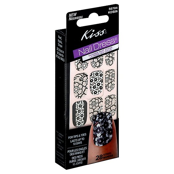 Kiss Nail Dress Fashion Strips Bustier KDS06 - 28 Count