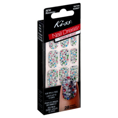 Kiss Nail Dress Fashion Strips Gown KDS07 - 28 Count