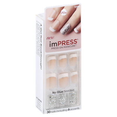 Broadway Impress Press On Manicure Short Length Payback D070 - 24 Count