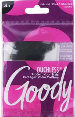 Goody Hair Net Black - 3 Count - Image 2