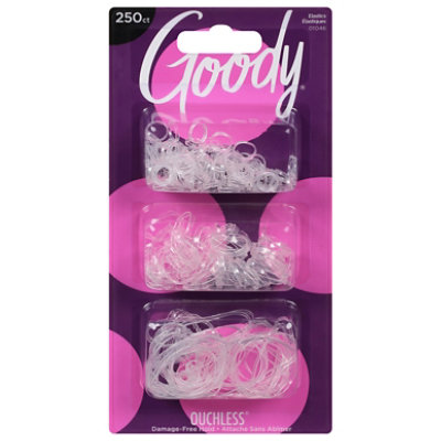 Goody 01046 Women's Ouchless Multi Clear Polyband Elastics (Pack