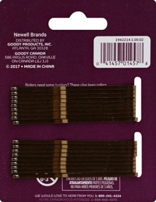 Goody Roller Fasteners Brown - 18 Count - Image 3