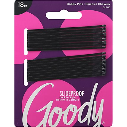 Goody Roller Fasteners Black - 18 Count - Image 2