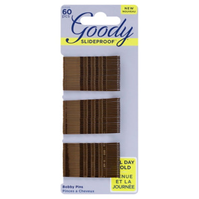 Goody Bobby Pins Stay Tight Brown - 60 Count - Image 1