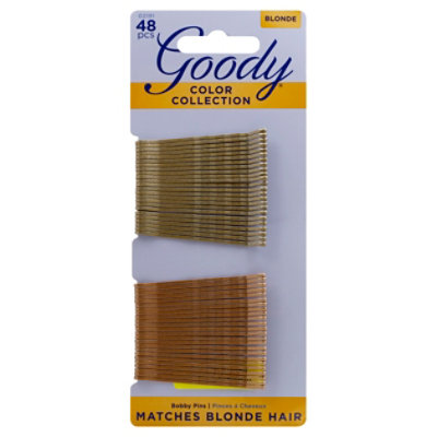 Goody Bobby Pins Colour Collection StayPut Hold Blonde - 48 Count