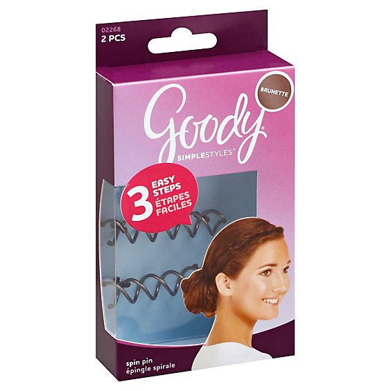 Goody SimpleStyles Spin Pin Brunette - 2 Count