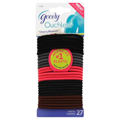 Goody Elastics Ouchless Thick 4mm Cherry Blossom - 27 Count