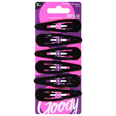 Goody Snap Clips Classics Medium Sandswirl - 6 Count - Image 3