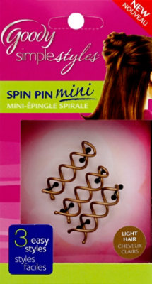 Goody Spin Pin Simple Styles Mini - 3 Count - Image 2