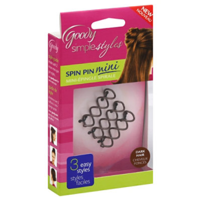 Goody Spin Pin Simple Styles Mini - 3 Count