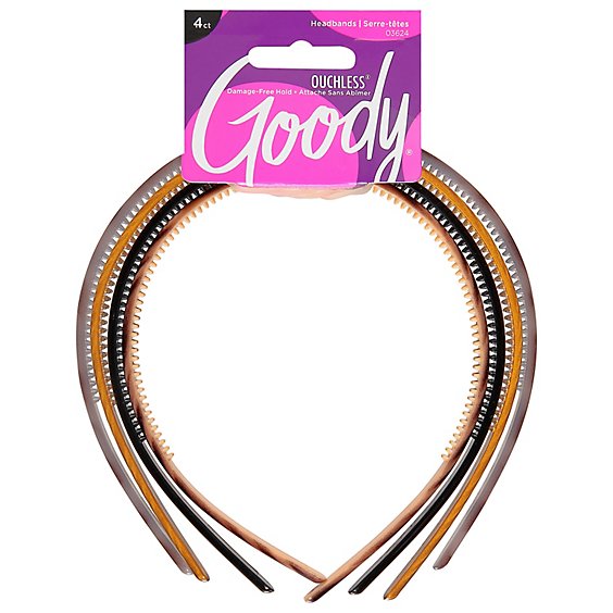 Goody Headbands Classics Thin Assorted Pattern - 4 Count