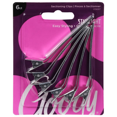 Goody Sectioning Clips Aluminum - 6 Count - Image 2