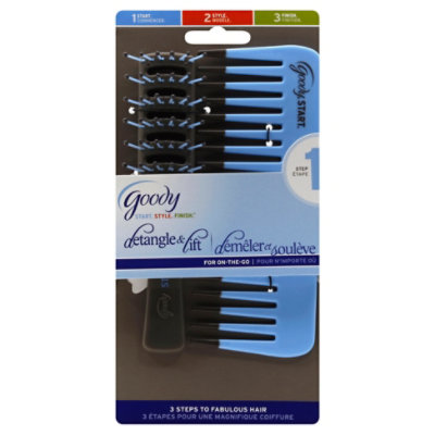 Goody Brush & Comb On The Go Detangle & Lift - 2 Count