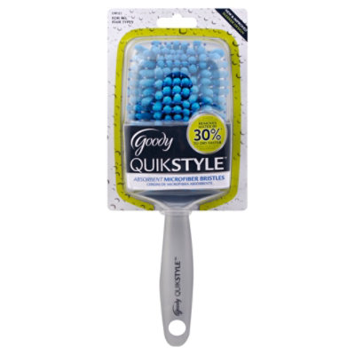Goody Brush QuikStyle Microfiber Bristles Paddle All Hair Types Sleeker Design - Each - Image 1