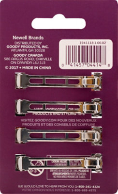 Goody Barrette Classics Autoclasp Oblong - 4 Count - Image 3