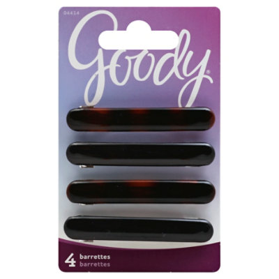 Goody Barrette Classics Autoclasp Oblong - 4 Count - Image 1