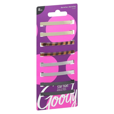 Goody Barrette Classics Patterned Stay Tight - 8 Count