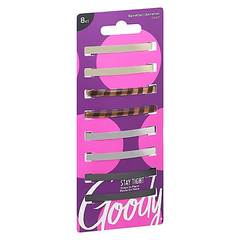 Goody Barrette Classics Patterned Stay Tight - 8 Count