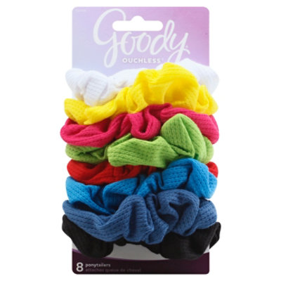 Goody Scrunchie Ouchless Ribbed - 8 Count - Image 1