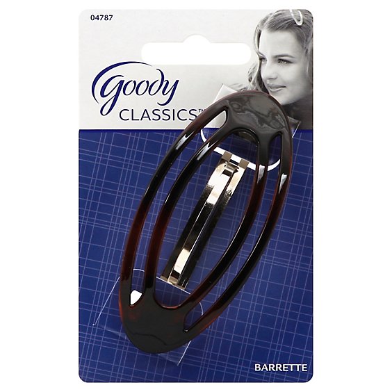 Goody Barrette Classics Autoclasp Oval Cut Out - Each