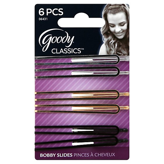 Goody Bobby Slides Classics Electroplated Double Bar - 6 Count