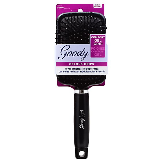 Goody Brush Gelous Grip Frizz-Free Smoothing Paddle - Each