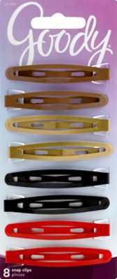 Goody Snap Clips Breanna Oval Metal - 8 Count - Image 2
