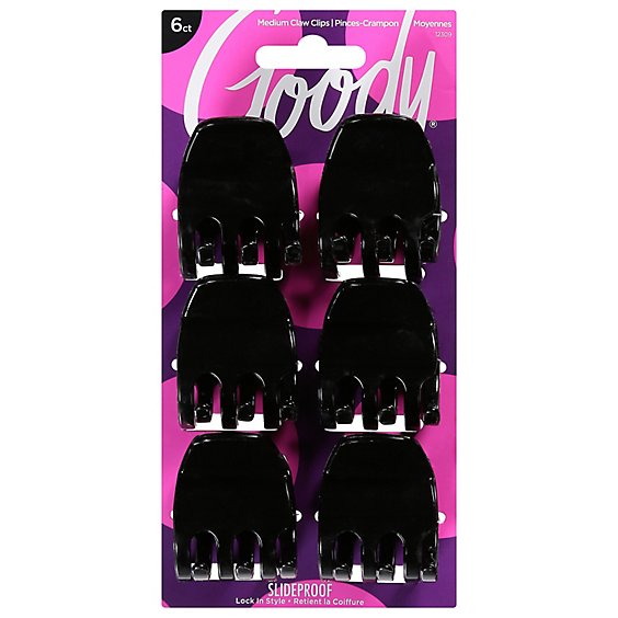 Goody Claw Clip Classics - 6 Count
