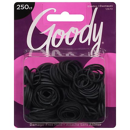Goody Elastics Classics Black Darlene - 250 Count - Image 1