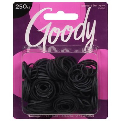 Goody Elastics Classics Black Darlene - 250 Count - Safeway