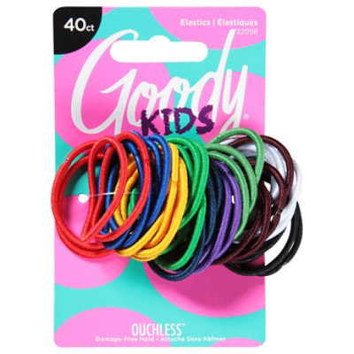 Goody Elastics Ouchless Thin 2mm Assorted - 40 Count - Image 1
