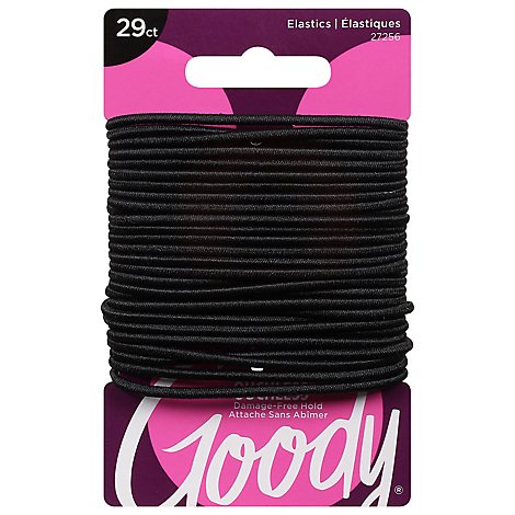 Goody Elastics Ouchless Thick 4mm Black - 29 Count