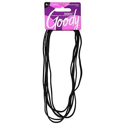 Goody Headbands Flat Narrow Black - 6 Count - Image 2