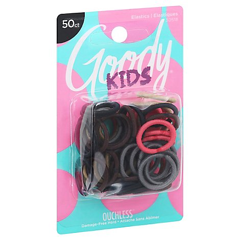 Goody Elastics Ouchless Mini Braided Assorted - 50 Count