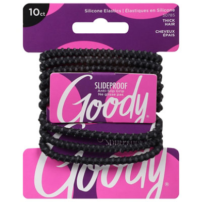 Goody Elastics StayPut Black - 10 Count