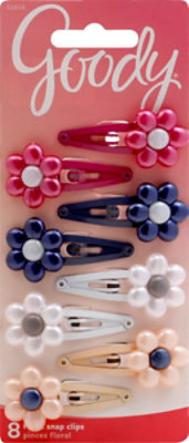 Goody Snap Clips Girls Flower - 8 Count - Image 2