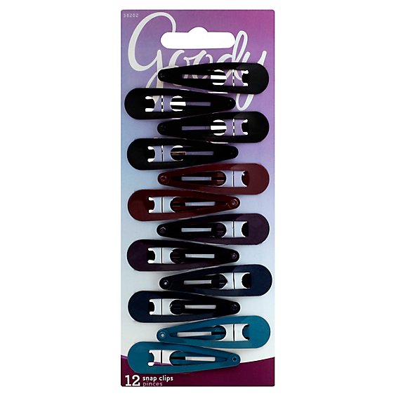 Goody Snap Clips Classics Asha Painted - 12 Count